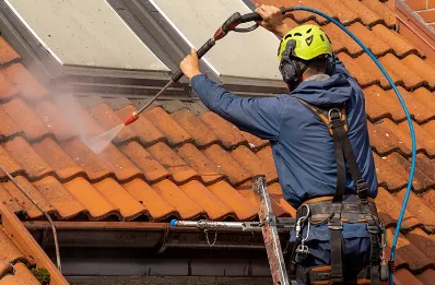 Démoussage et hydrofuge de toiture à Ussel